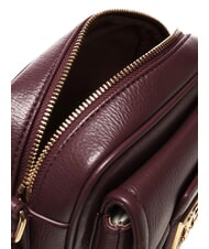 LOVE MOSCHINO LOCKED IN GOLD Borsa mini a tracolla vino - Borse Donna - 4