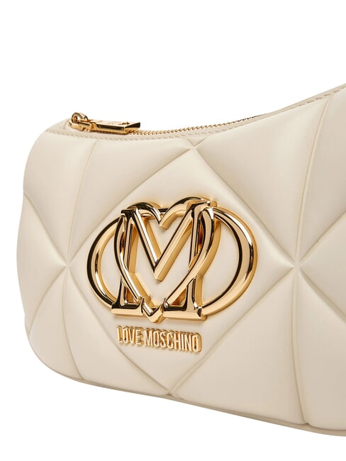 EMBOSSED Borsa a tracolla, doppia portabilit&agrave; avorio - Borse Donna