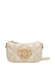 LOVE MOSCHINO EMBOSSED Borsa a tracolla, doppia portabilit&agrave; avorio - Borse Donna - 4