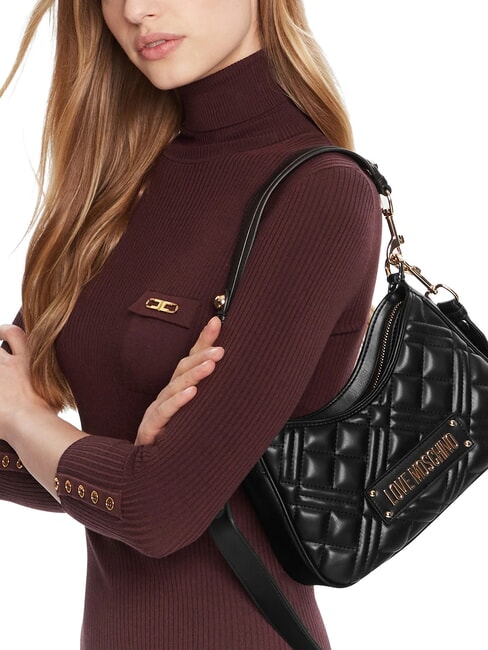 QUILTED Borsa a spalla, con tracolla Nero - Borse Donna
