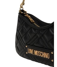 LOVE MOSCHINO QUILTED Borsa a spalla, con tracolla Nero - Borse Donna - 5