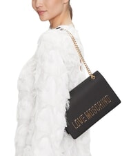 LOVE MOSCHINO BOLD LOVE Borsa a spalla, con catena Nero - Borse Donna - 2