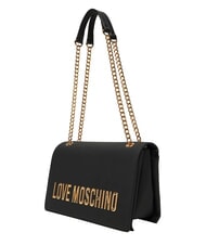 LOVE MOSCHINO BOLD LOVE Borsa a spalla, con catena Nero - Borse Donna - 3