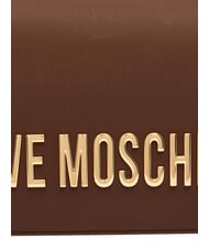 LOVE MOSCHINO BOLD LOVE Borsa a spalla, con catena castagna - Borse Donna - 8