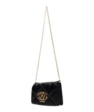 LOVE MOSCHINO EMBOSSED Borsa mini a spalla, con catena Nero - Borse Donna - 3