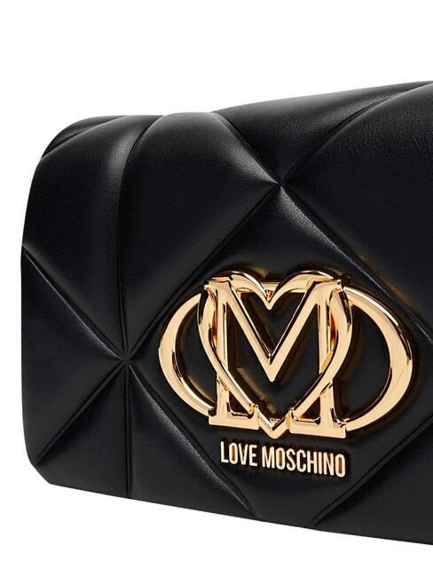 EMBOSSED Borsa mini a spalla, con catena Nero - Borse Donna