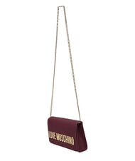 LOVE MOSCHINO SMART DAILY Pochette con catena vino - Borse Donna - 3