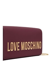 LOVE MOSCHINO SMART DAILY Pochette con catena vino - Borse Donna - 5