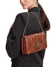 LOVE MOSCHINO EMBOSSED Borsa mini a spalla, con catena - Borse Donna