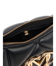 LOVE MOSCHINO EMBOSSED Borsa a tracolla, doppia portabilit&agrave; Nero - Borse Donna - 6