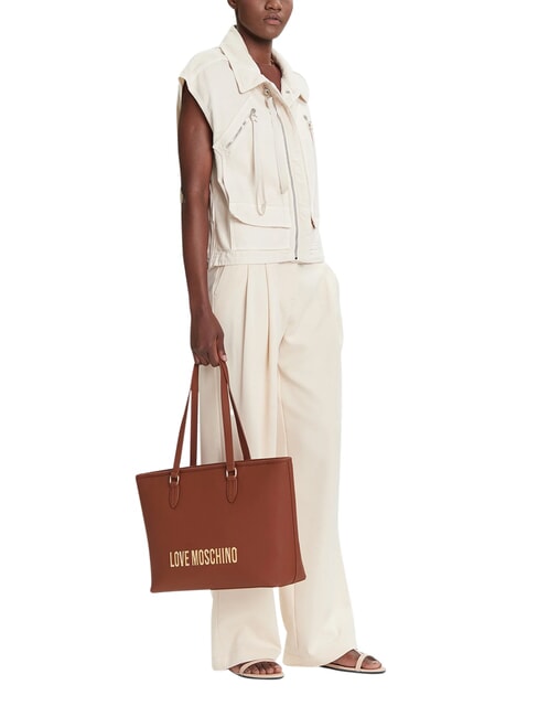 BOLD LOVE Borsa shopping, a spalla castagna - Borse Donna