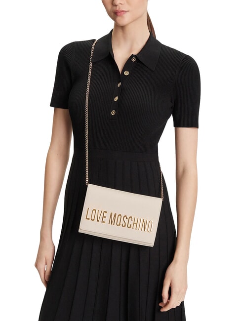 SMART DAILY Pochette con catena avorio - Borse Donna