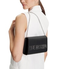 LOVE MOSCHINO SMART DAILY Pochette con catena Nero/nero - Borse Donna - 2