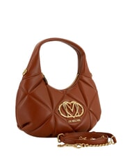 LOVE MOSCHINO EMBOSSED Borsa a mano, con tracolla castagna - Borse Donna - 2