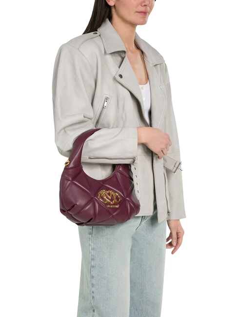 EMBOSSED Borsa a mano, con tracolla vino - Borse Donna