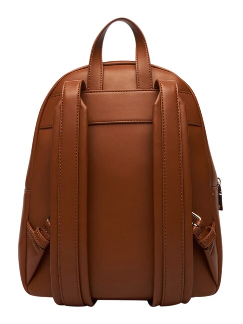 EMBOSSED Zaino con tasca frontale castagna - Borse Donna