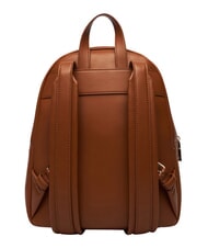 LOVE MOSCHINO EMBOSSED Zaino con tasca frontale castagna - Borse Donna - 4