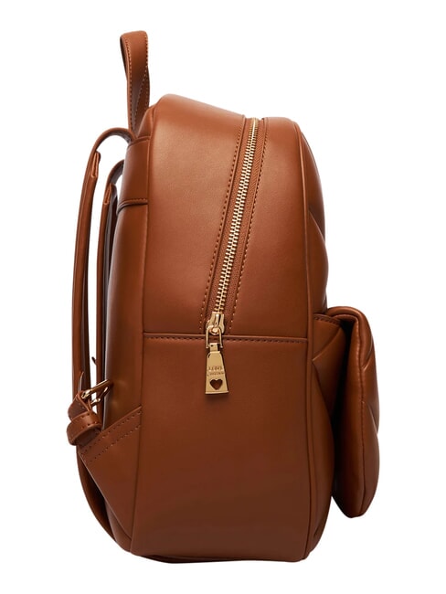 EMBOSSED Zaino con tasca frontale castagna - Borse Donna