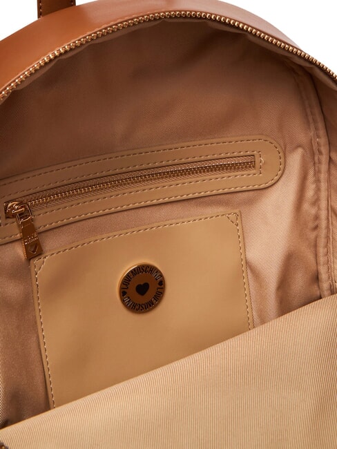 EMBOSSED Zaino con tasca frontale castagna - Borse Donna