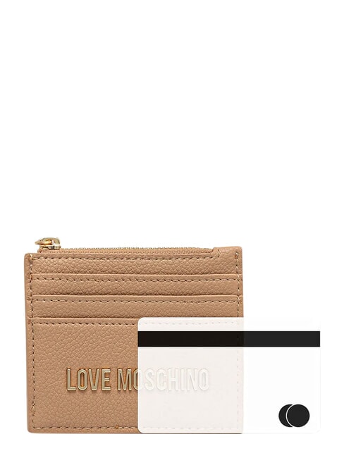 SIGNATURE Porta carte con portamonete beige - Portafogli Donna