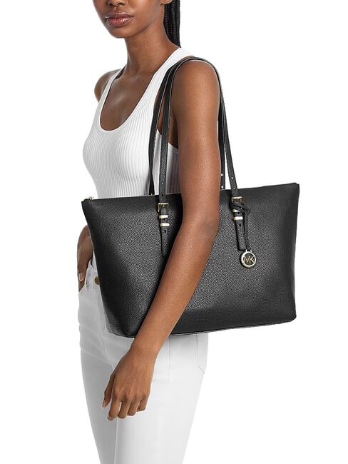 QUINN Borsa shopping a spalla, in pelle black - Borse Donna