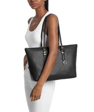 MICHAEL KORS QUINN Borsa shopping a spalla, in pelle black - Borse Donna - 2