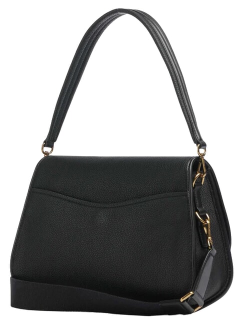 HOLMES Borsa a spalla, con tracolla, in pelle black - Borse Donna