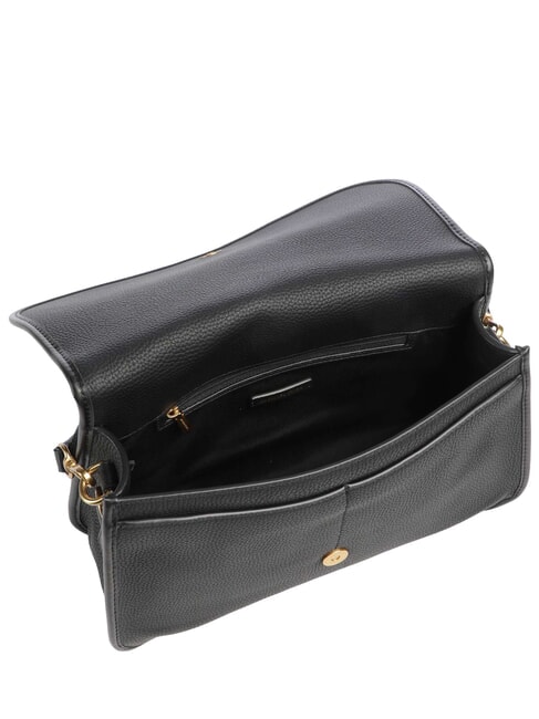 HOLMES Borsa a spalla, con tracolla, in pelle black - Borse Donna