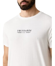 TRUSSARDI BASIC T-shirt a manica corta, in cotone white - T-shirt Uomo - 3