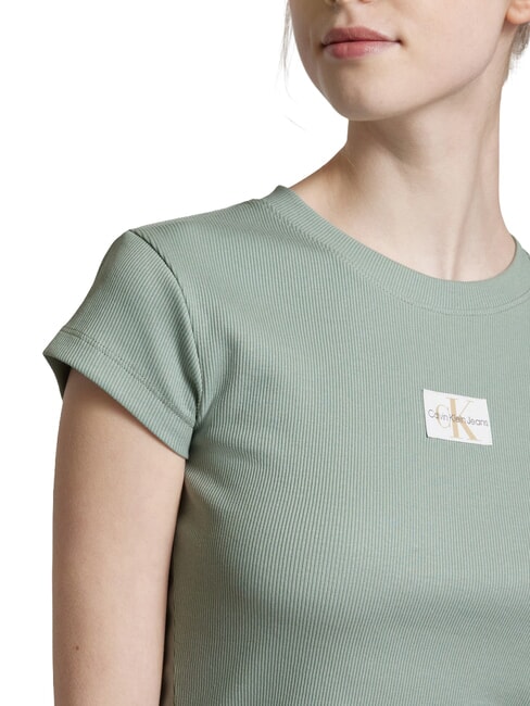 WOVEN LABEL T-shirt a manica corta, in cotone grey - T-shirt e Top Donna