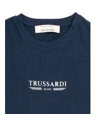 TRUSSARDI BASIC T-shirt a manica corta, in cotone navy - T-shirt Uomo - 2