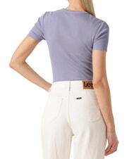 CALVIN KLEIN WASHED WOVEN LABEL T-shirt a manica corta, in cotone - T-shirt e Top Donna