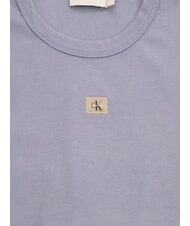 CALVIN KLEIN WASHED WOVEN LABEL T-shirt a manica corta, in cotone - T-shirt e Top Donna