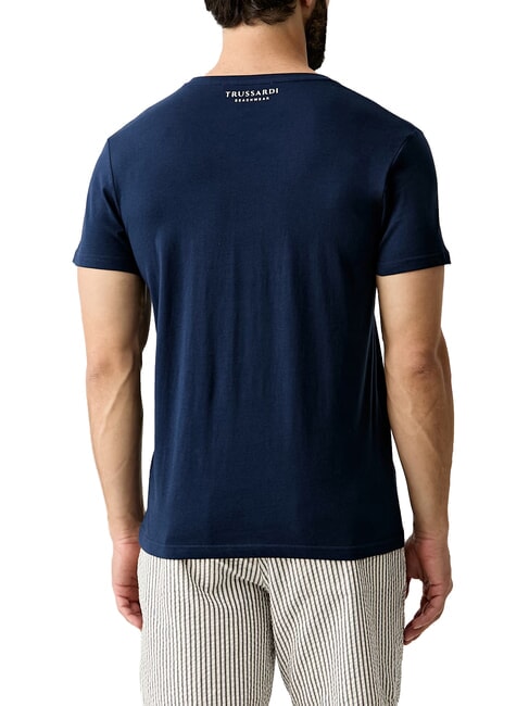 BASIC T-shirt a manica corta, in cotone navy - T-shirt Uomo