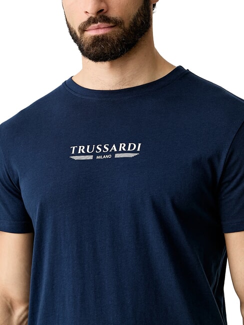 BASIC T-shirt a manica corta, in cotone navy - T-shirt Uomo
