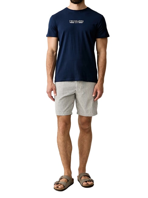 BASIC T-shirt a manica corta, in cotone navy - T-shirt Uomo