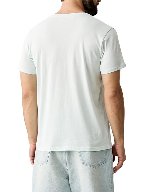 BASIC T-shirt a manica corta, in cotone azure - T-shirt Uomo