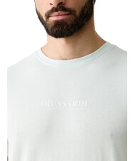 TRUSSARDI BASIC T-shirt a manica corta, in cotone azure - T-shirt Uomo - 3