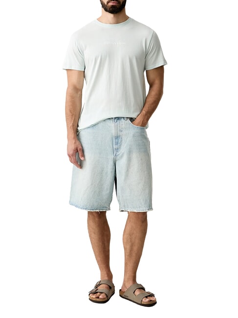 BASIC T-shirt a manica corta, in cotone azure - T-shirt Uomo