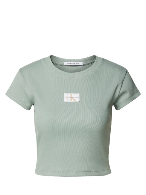 WOVEN LABEL T-shirt a manica corta, in cotone grey - T-shirt e Top Donna