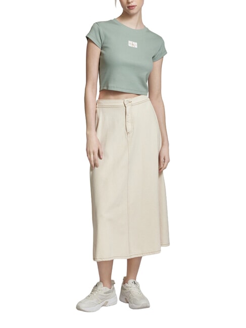 WOVEN LABEL T-shirt a manica corta, in cotone grey - T-shirt e Top Donna