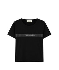 TRUSSARDI DIGITAL LEVRIERO T-shirt a manica corta, in cotone black - T-shirt Uomo - 5