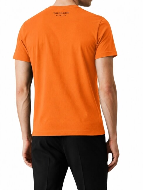DIGITAL LEVRIERO T-shirt a manica corta, in cotone orange - T-shirt Uomo