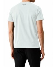 TRUSSARDI DIGITAL LEVRIERO T-shirt a manica corta, in cotone azure - T-shirt Uomo - 2