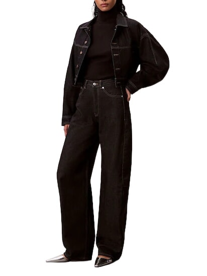 CK JEANS Maglia a collo alto, maniche lunghe ck black - Maglie Donna