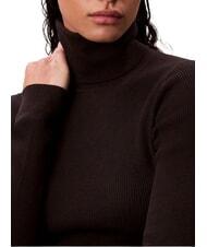 CALVIN KLEIN CK JEANS Maglia a collo alto, maniche lunghe ck black - Maglie Donna - 4