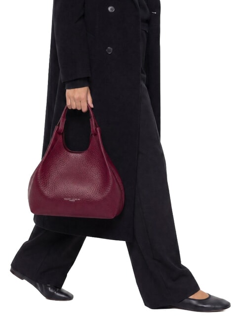 DUA Borsa a spalla, in pelle antique ruby - Borse Donna