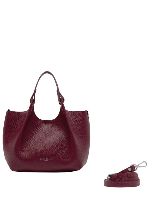 DUA Borsa a spalla, in pelle antique ruby - Borse Donna