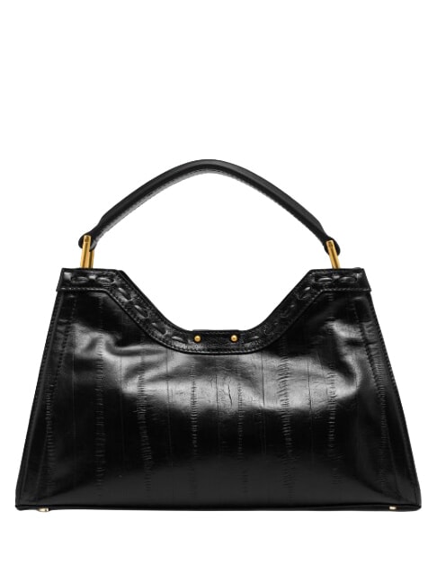AURORA Borsa a mano con tracolla, in pelle Nero - Borse Donna