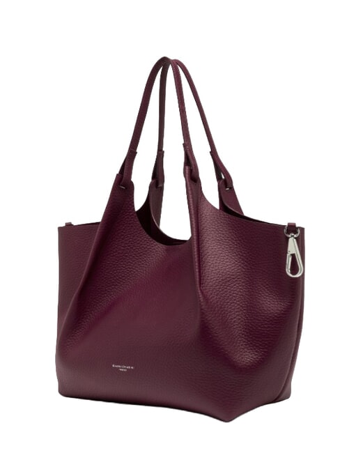 DUA Borsa a spalla grande in pelle antique ruby - Borse Donna